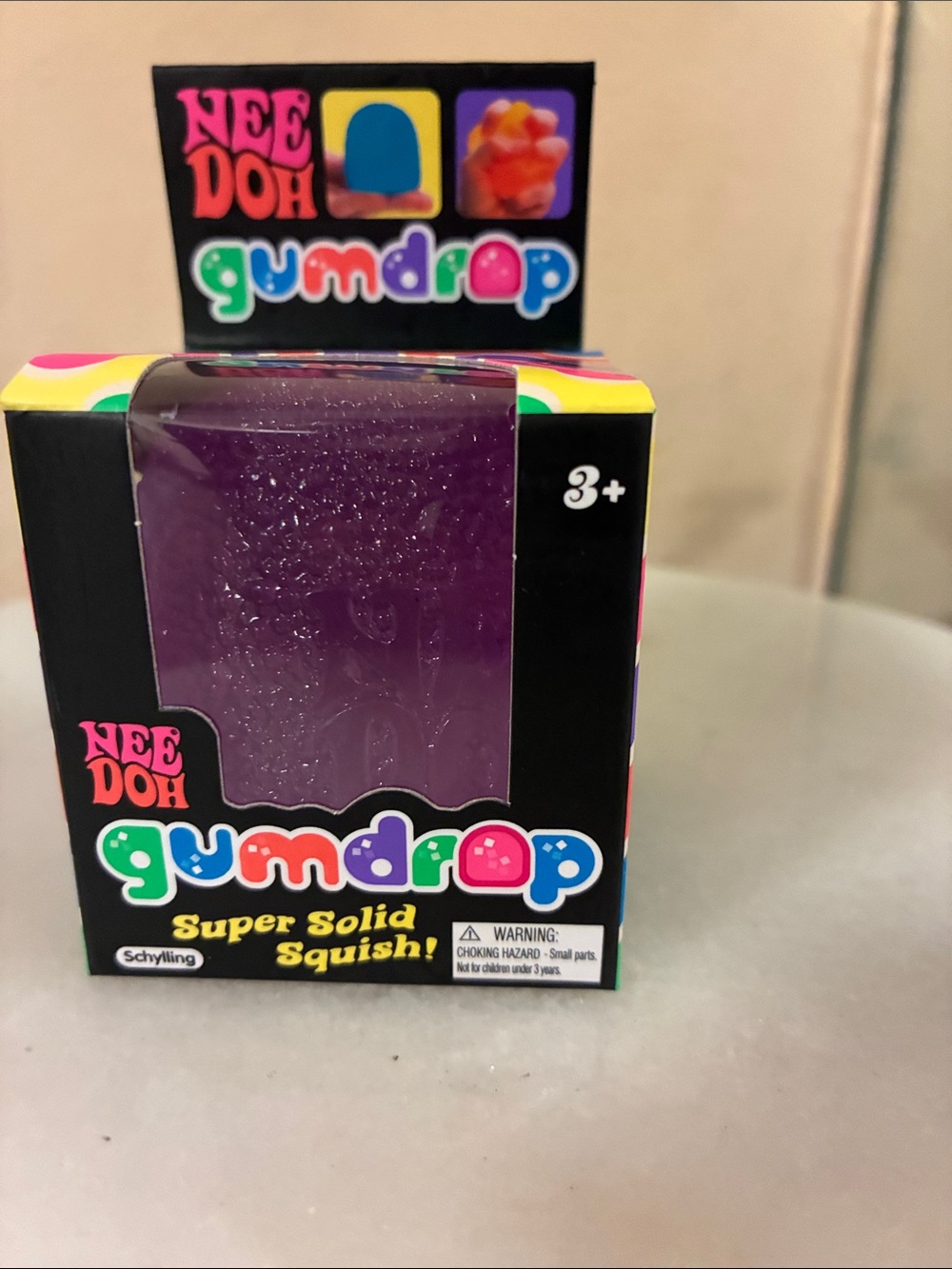 Needoh Gumdrop Super Solid Squish! - Purple 100% Authentic